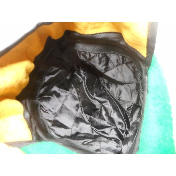 Vintage Bright Green Tyrolean / alpine Fedora like style hat w/ ear flaps - Picture 6 of 10